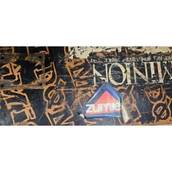 Vintage Dominion Skateboard Deck With Stickers - Picture 3 of 8
